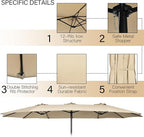 Tangkula 11 Piece Rattan Outdoor Dining Set - Image 5