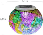 Aukora Color Changing Solar Powered Glass Ball Garden Lights, Solar Lantern - Image 4