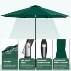 Tempera Patio Market Outdoor Table Umbrella - Image 4