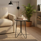 LIFFY Outdoor Metal Side Table, Indoor Round Home Decorative End Table - Image 8