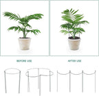 24 Pack Plant Support Stake, Half Round Metal Garden Plant Stake, Border Support - Image 3