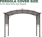 85''x 208'' Universal Doubleton Steel Pergola Replacement Cover - Image 4