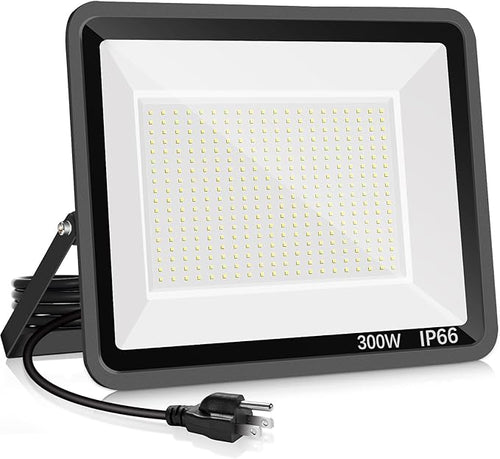 300W LED Flood Light Outdoor, 2000W Equivalent 5000K Daylight White Super by YANYCN