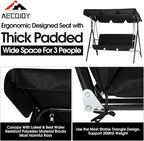 AECOJOY Porch Swing with Stand, Outdoor Swings - Image 4