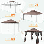 COBIZI Gazebo 10x10 Heavy Duty Gazebos - Image 7