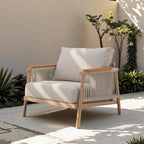 Acanva Modern All-Weather Aluminum Outdoor Patio Sofa by acanva