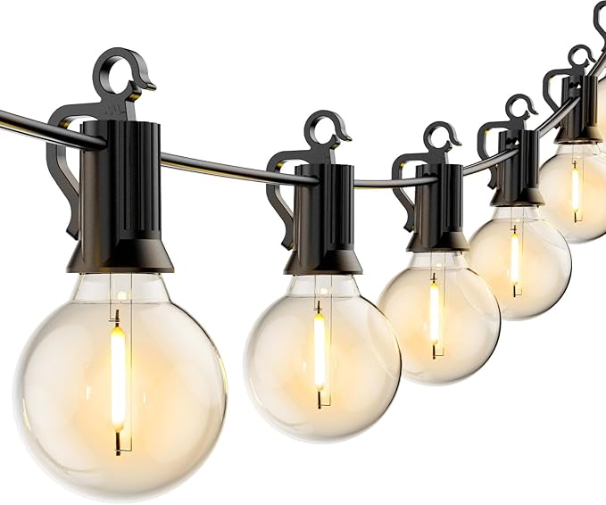 LED G40 Outdoor String Lights Patio Lights 109FT by Brightown