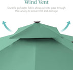 Best Choice Products 10x10ft Cantilever Patio Umbrella w/Base Included - Image 6