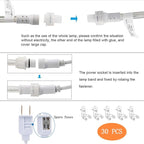 100ft LED Rope Lights Outdoor, 720 LED Connectable and Flexible Tube Lights - Image 5