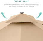 Best Choice Products 10x10ft Cantilever Patio Umbrella w/Base Included - Image 6