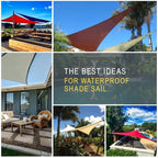 SUNNY GUARD Waterproof Sun Shade Sail 10' x 13' Sand Rectangle UV Block Sunshade - Image 7