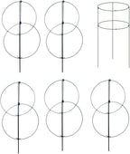 MTB Supply 5 Pack 36" x 18" Peony Double Ring Plant Support, Plant Support - Image 4