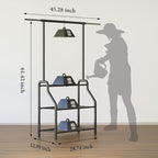 Plant Stand Indoor Outdoor, 3-Tier Heavy Duty Metal Hanging Plant Shelf - Image 2