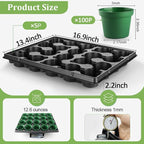 3 Inch Nursery Pots 100 Pcs - Image 2
