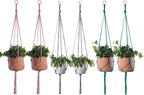 ELANE 6PCS Macrame Plant Hanger Indoor Hanging Planter Basket Decorative by ELANE
