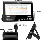 MELPO LED Flood Light Outdoor 800W Equivalent 8000LM Smart RGB Landscape - Image 8