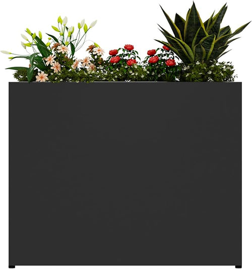 38" L x 10" W x 30" H Black Planter Box by Unknown