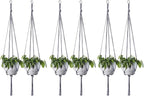 ELANE 6PCS Macrame Plant Hanger Indoor Hanging Planter Basket Decorative by ELANE