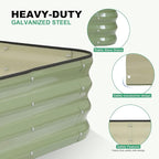 1MORE Raised Garden Bed -8X2X1 Galvanized Planter Box - Image 3