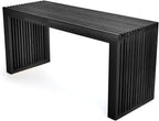 Bamboo Dining Bench, 35 inch Farmhouse Decor Indoor Kitchen Table Bench by HEALTHYYOU