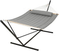 SUNCREAT Double Hammock with 15 ft Stand, Outdoor Hammock with Stand, Balance by SUNCREAT