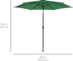 Best Choice Products 10ft Outdoor Table Compatible Steel Polyester Market Patio - Image 7