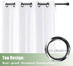 HolidayIdeas Outdoor Curtains for Patio Waterproof, 8 Panels - Image 4