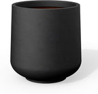 Kante 8.2" Dia Round Concrete Planter, Outdoor Indoor Large Plant Pots by Kante