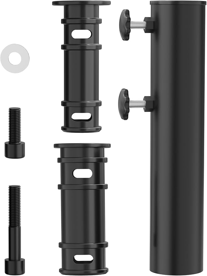 QZER Umbrella Pole Mount Stand Tube, Universal Umbrella Stainless Steel Tube by QZER