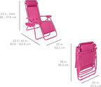 Best Choice Products Set of 2 Adjustable Steel Mesh Zero Gravity Lounge Chair - Image 2