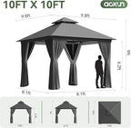 Aoxun 10x10 Outdoor Gazebo - Image 7