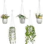 Macrame Plant Hanger 5 Pack Hanging Planters by Unknown