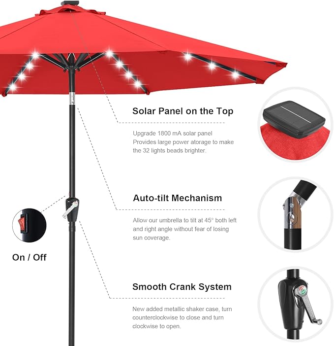 ABCCANOPY Durable Solar Led Patio Umbrellas - Image 7