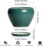 Ceramic Planter for Indoor Plants 10 Inch - Image 3