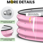 Galvanized Raised Garden Bed 4×4×1 FT, Round Metal Raised Garden Bed Outdoor - Image 3