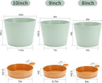 GARDIFE 10/9/8 inch Plant pots, planters - Image 2