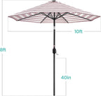 Best Choice Products 10ft Solar Polyester LED Lighted Patio Umbrella w/Tilt - Image 7