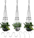 RIFNY Macrame Plant Hanger for 5 to 10 Inch Plant Pots, 35 Inch Indoor Handmade by RIFNY