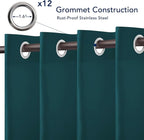PureFit Outdoor Curtains for Patio Waterproof Weatherproof, UV and Fade - Image 4