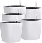KINJOEK 5 Packs 7 Inch Self Watering Pot by KINJOEK