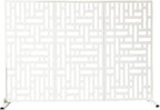 Oakland Living 6 ft. X 4 ft. White Freestanding Metal Privacy Screen Room - Image 5