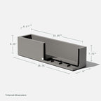 Veradek Block Series Window Box Planter - Image 3