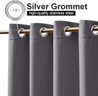 NICETOWN Outdoor Curtains for Patio W100 x L108 inch 2 Pieces, Sun Blocking - Image 3
