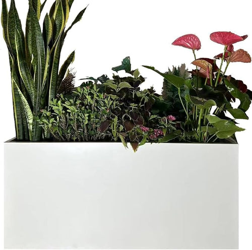 40" L x 16" W x 18" H Metal Large Rectangular Planter by MinCHI257