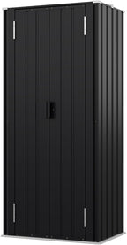 Devoko 28 Cuft Lockable Metal Storage Shed, Vertical Indoor Outdoor Tool Cabinet - Image 6