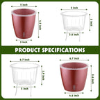 Self Watering Pots for Indoor Plants, Small African Violet Pots - Image 4