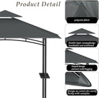 Grill Gazebo Replacement Top, 5 * 8 Outdoor BBQ Top Cover, Double Layer BBQ - Image 4
