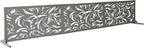 Oakland Living 6 ft. X 4 ft. Grey Freestanding Metal Privacy Screen Room Divider - Image 6
