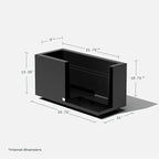 Veradek Block Series Long Box Planter - Image 3