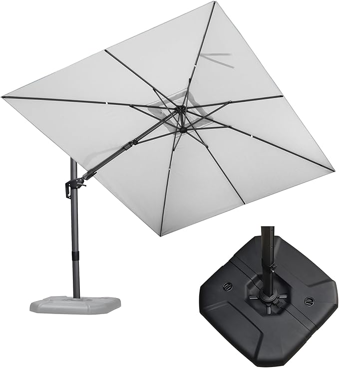 PURPLE LEAF 9' X 12' Right-left Tilt Patio Umbrella by PURPLELEAF